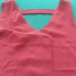 Burgundy summer sleeveless top